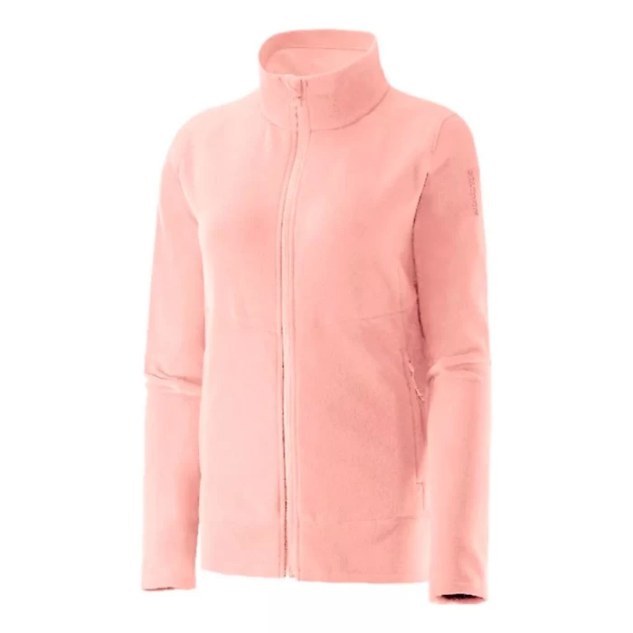 campera polar lt mujer cuello alto trekking deportiva